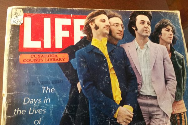 The 1968 magazine, with the library's labels. 