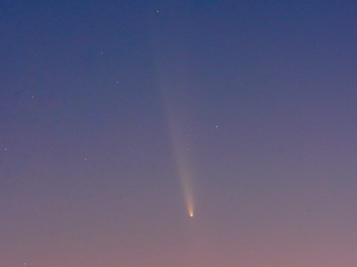 Comet C/2023 A3 Tsuchinshan-ATLAS passes over Louisiana near New Orleans on Oct. 13.