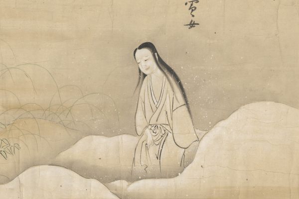 The Yuki-onna from Bakemono no e, an Edo-era Japanese handscroll depicting Japanese yōkai.